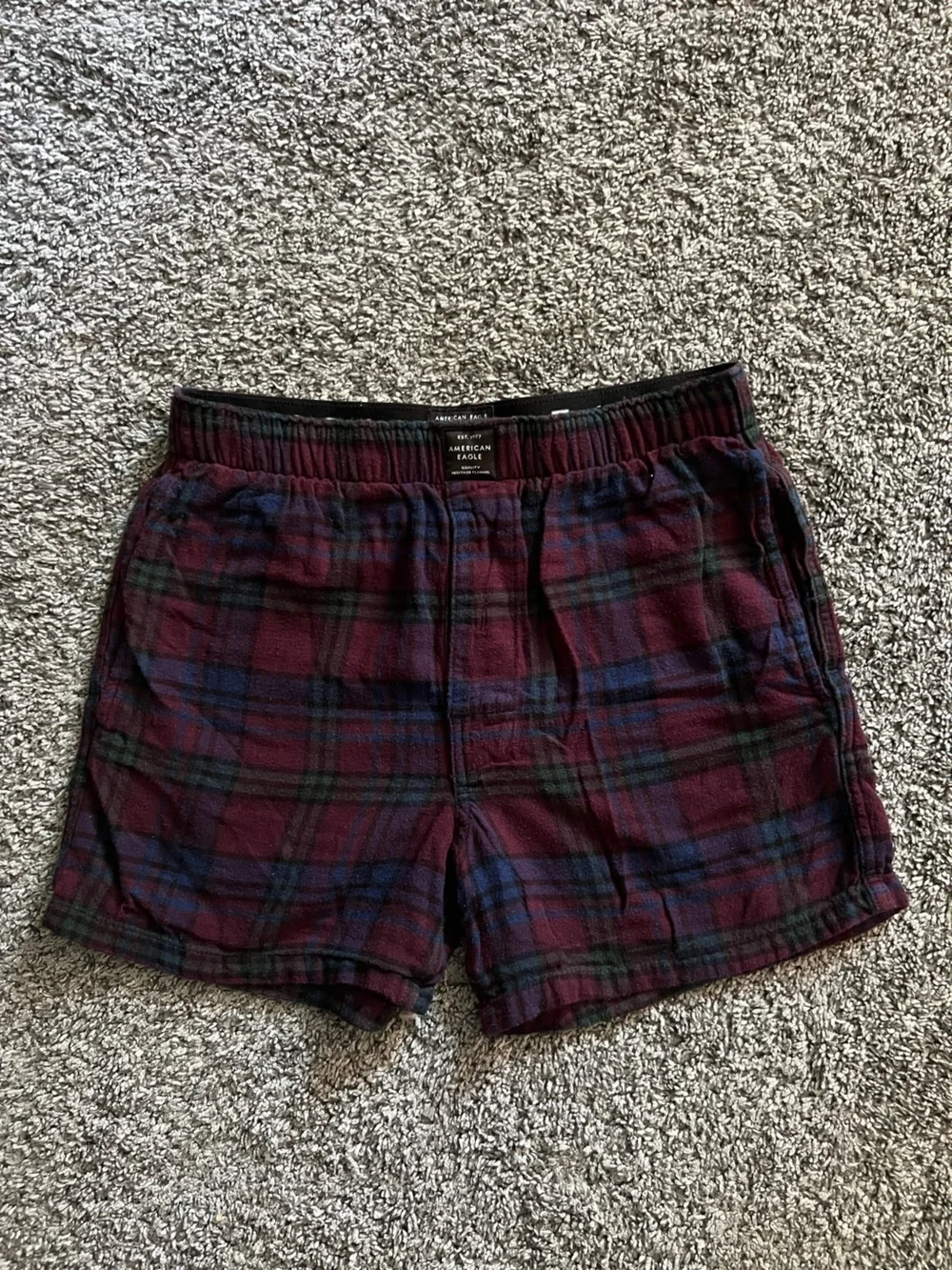 American Eagle Outfitters Plaid Boxers With Pockets